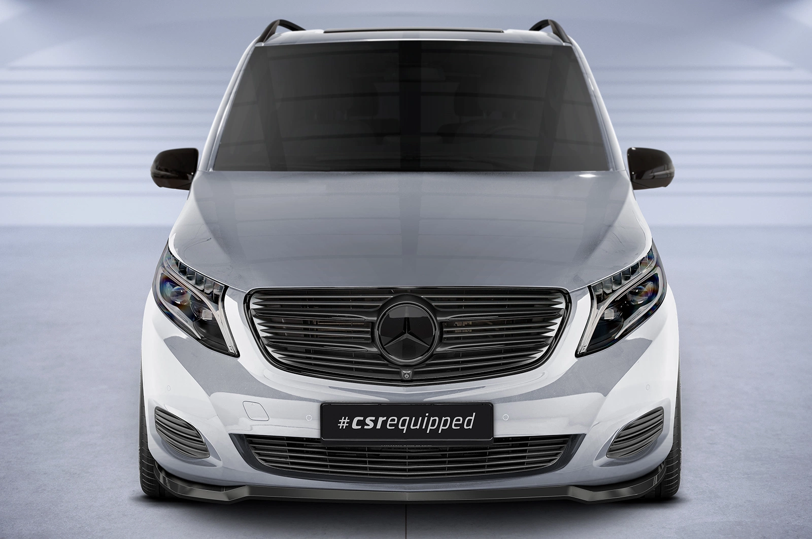 Voorspoiler Mercedes-Benz V-Klasse 447 Glans Zwart – CSR Automotive
