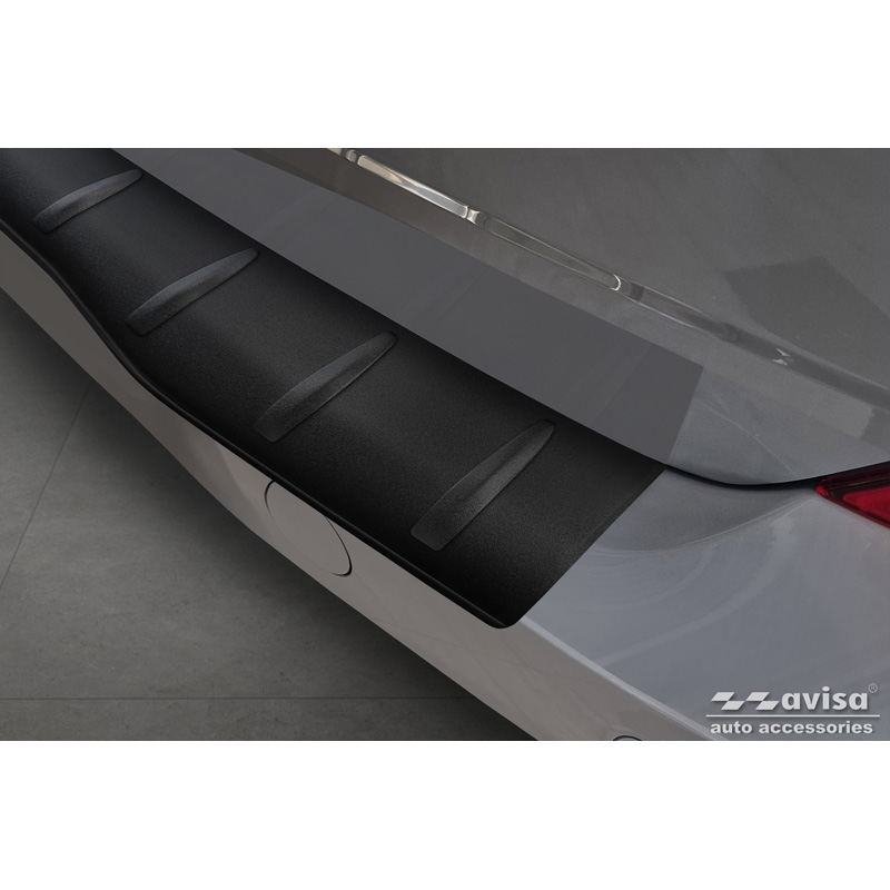 Matzwart RVS Achterbumperprotector  Ford Transit Custom & Tourneo Custom (V710) 2023- / Volkswagen Transporter T7 2024- 'Ribs'