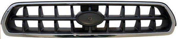 GRIL OUTBACK, 03-04 chrome GELAKT;ZILVER-ZWART