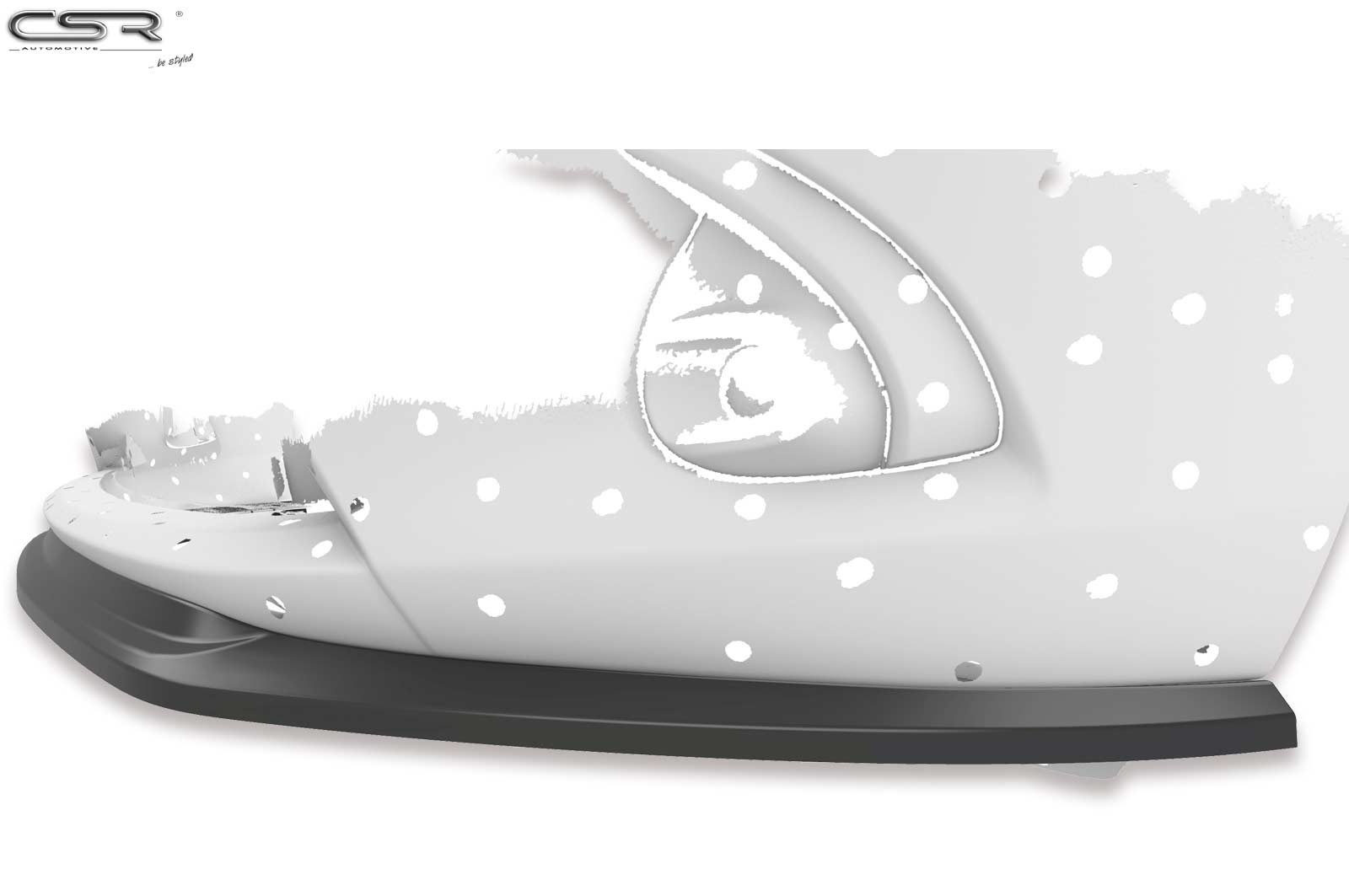 Voorspoiler Mazda 2 (Typ DJ) glans zwart 11/2014–12/2019