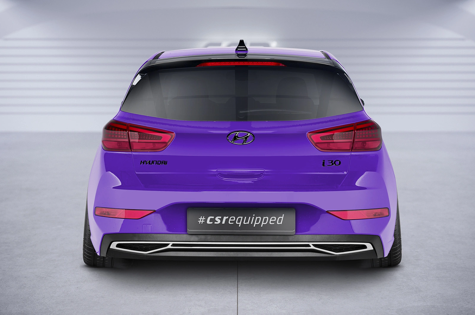 Achterspoiler Hyundai i30 PD glans zwart 2017– van CSR Automotive
