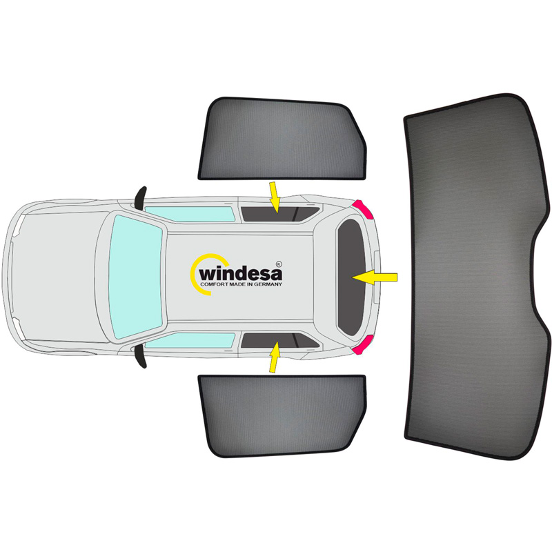 SunClip Zicht- & Zonwering  Volkswagen T-Roc II (D41) 2025-