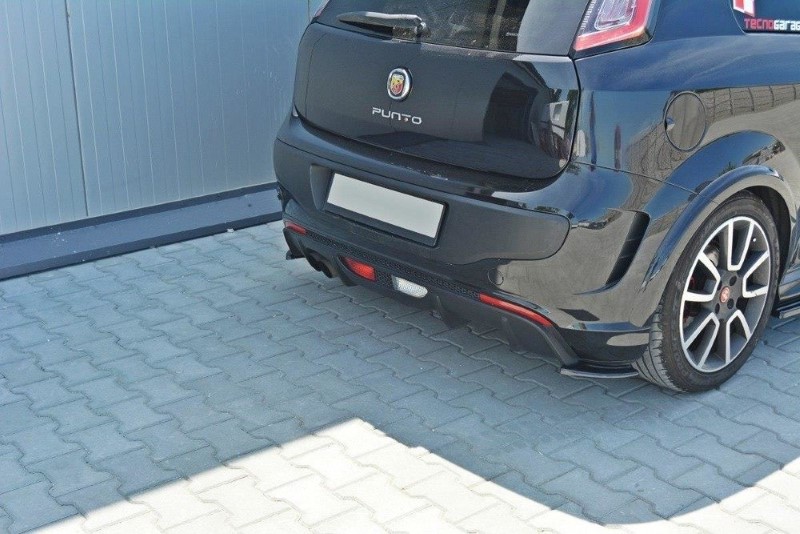 Achterzij Spoilers Fiat Punto Evo Abarth Glanzend Zwart