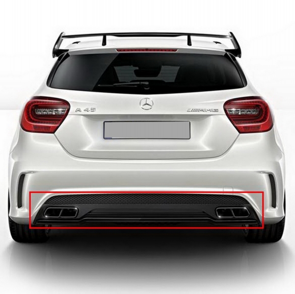 Uitlaat Sierstukken Mercedes A-Class W176 CLA W117 C117 (2012-2018) A45 CLA45 Zwart