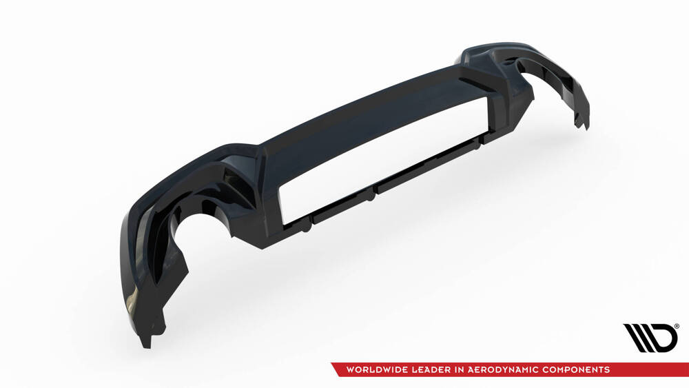 Diffuser BMW 3 Serie M Pakket G20 G21 met Trekhaak Maxton Glans Zwart