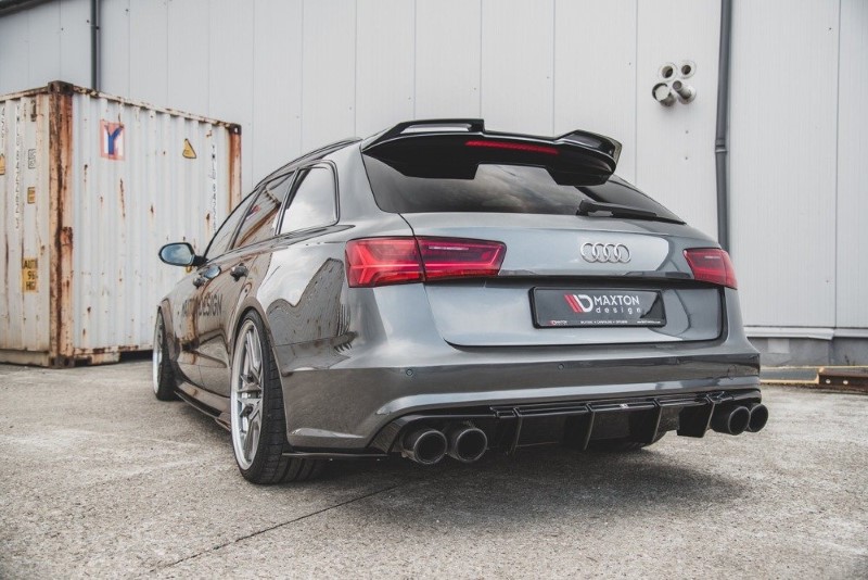 Diffusor Audi S6 / A6 S-Line C7 FL Glanzend Zwart