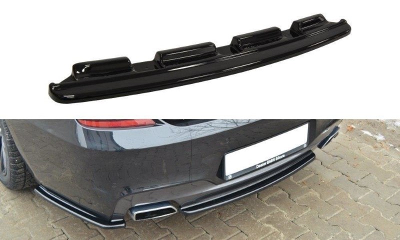 Centrale Achterspoiler BMW 6 Gran Coupé MPACK (Zonder verticale bar) Glanzend Zwart