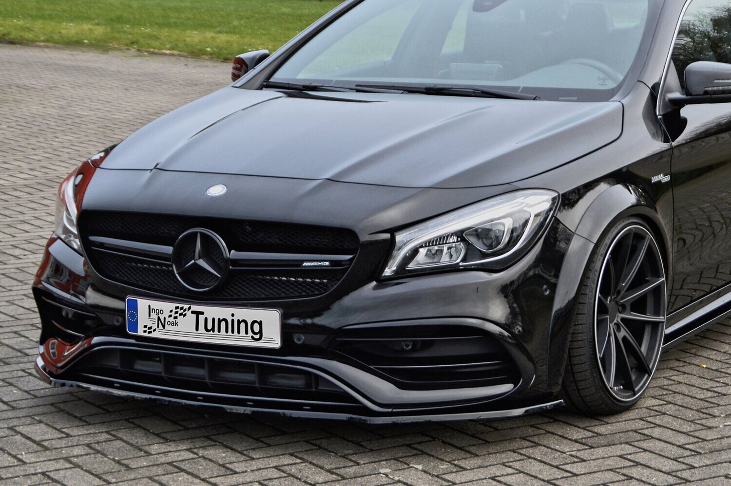 Voorspoilerlip ABS Mercedes CLA 45 AMG C117 + shootingbrake ABE