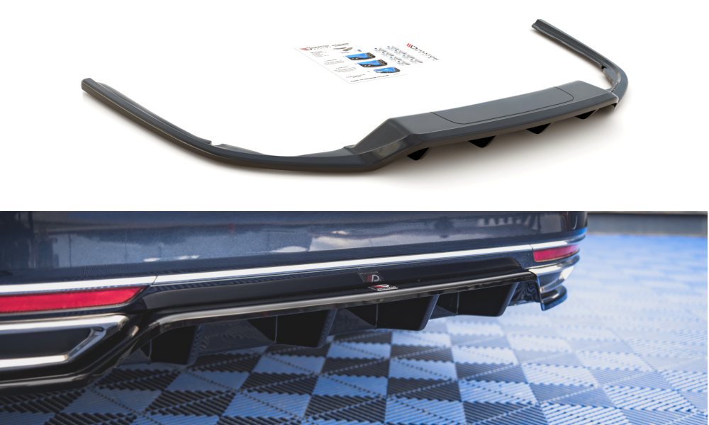 Diffuser V.2 VW Passat B8 Glans Zwart