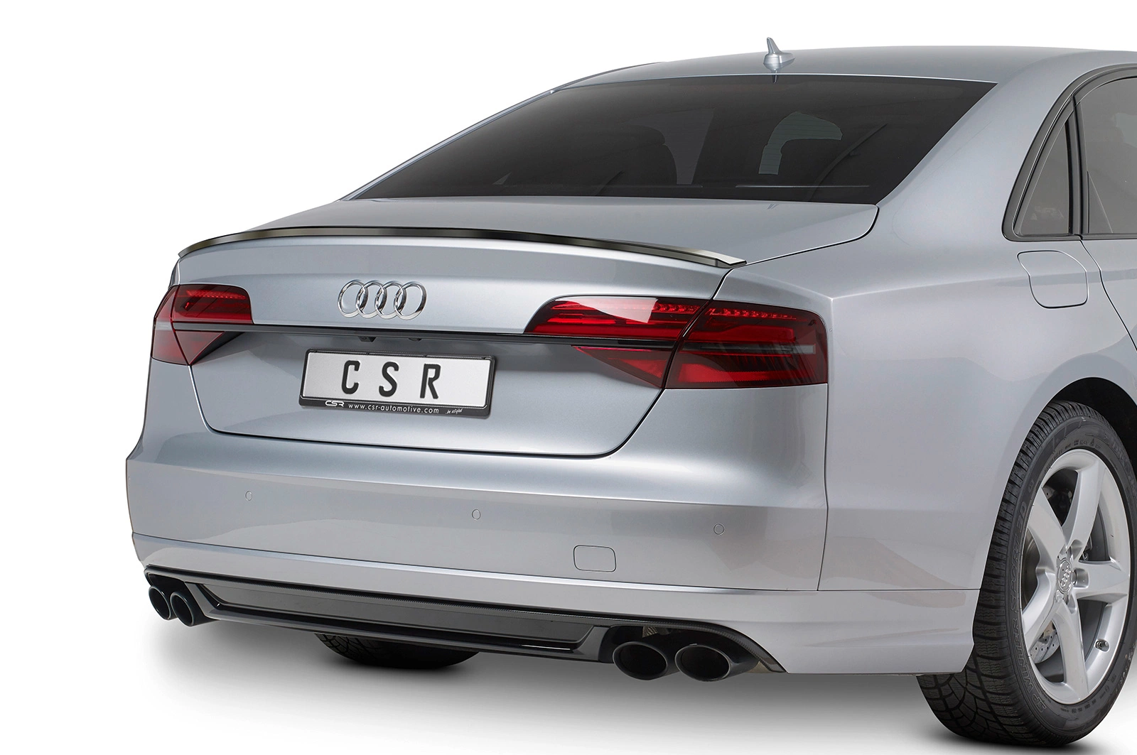 Achterspoiler Audi A8 / S8 D4 (Typ 4H) (2009–2017) Glans Zwart – CSR Automotive