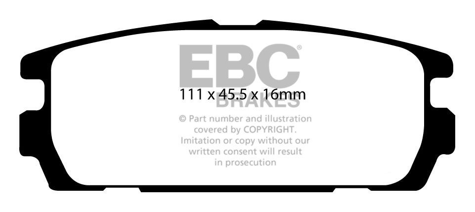 EBC Brakes HYUNDAI Terracan 2.9 TD 2003-2004 Remblokken achterzi