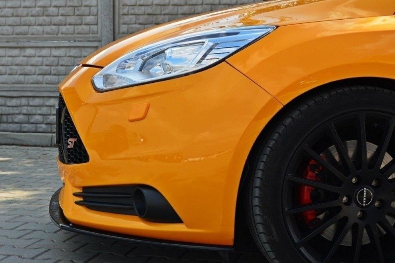 Voorspoiler Ford Focus ST Mk3 V.2 Glanzend Zwart