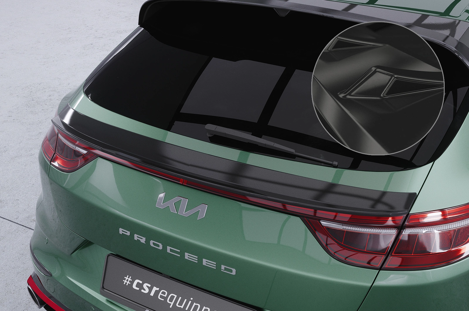 Achterspoiler Kia Pro Ceed (CD) Glans Zwart – CSR Automotive