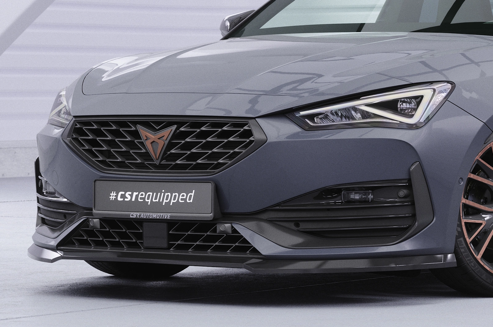 Voorspoiler Cupra Leon 4 (Typ KL) Glans Zwart van CSR Automotive (2020-)