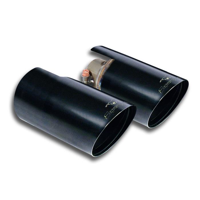 Endpipe kit "Race" Black Right O100 - Left O100