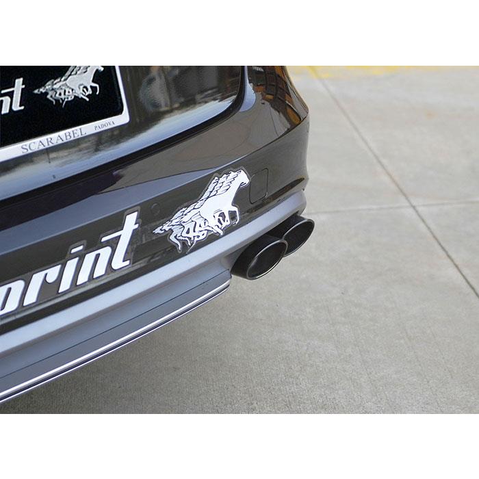 AUDI A6 C7 4G (Sedan + Avant) QUATTRO 3.0 BiTDI V6 (313 Hp) 2012 -> 2014 Rear pipe Right 100x75 BLAC