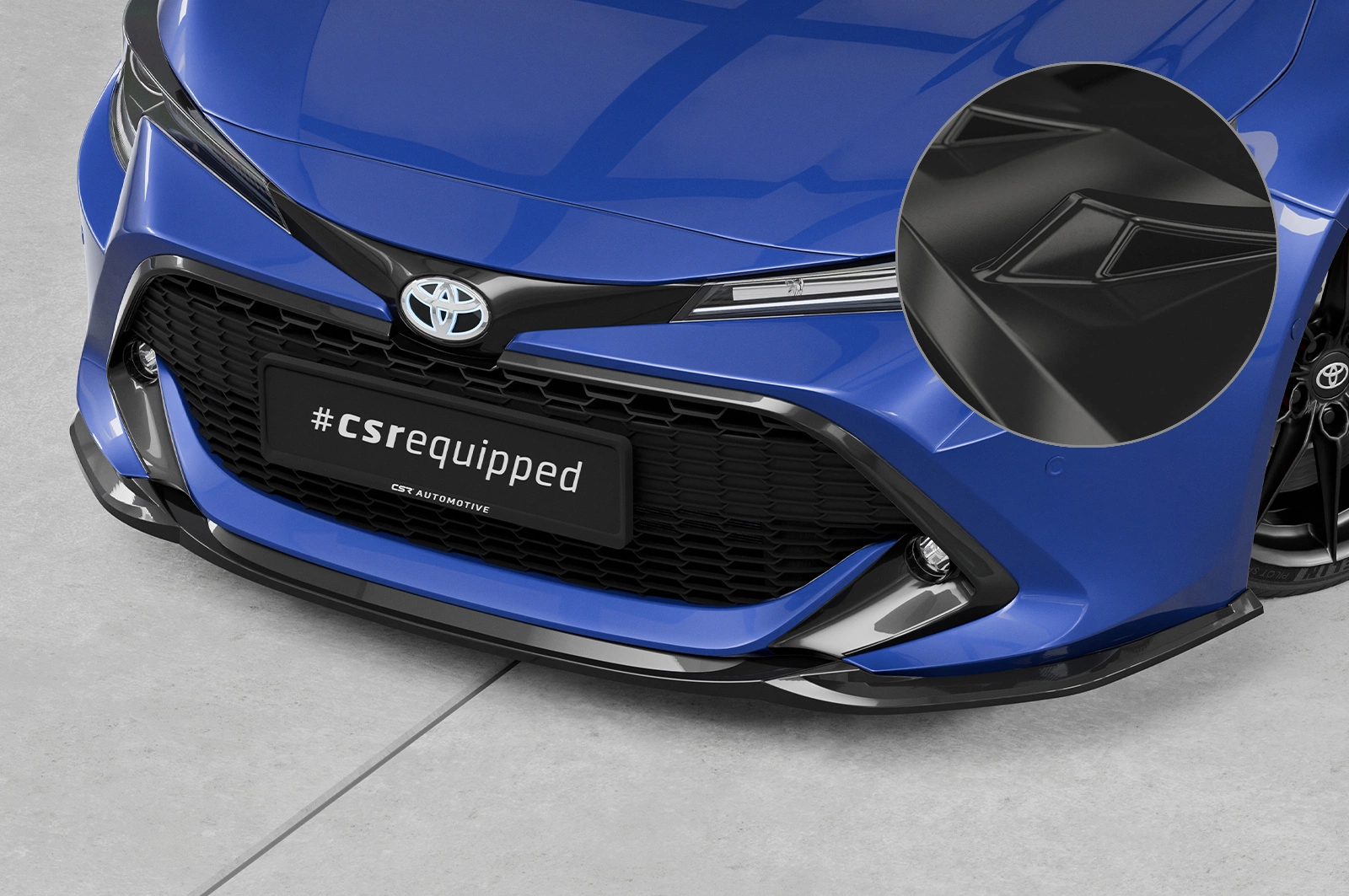Voorspoiler  Toyota Corolla (E210) Touring Sports glans zwart
