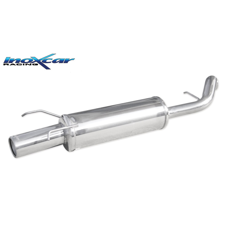 100% RVS Sportuitlaat  Ford Escort 1.8 16v 116pk 1993-1996 1x80mm