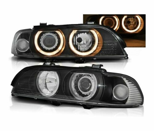 Headlights BMW 5 serie E39 00-03 XENON/black Angel Eyes