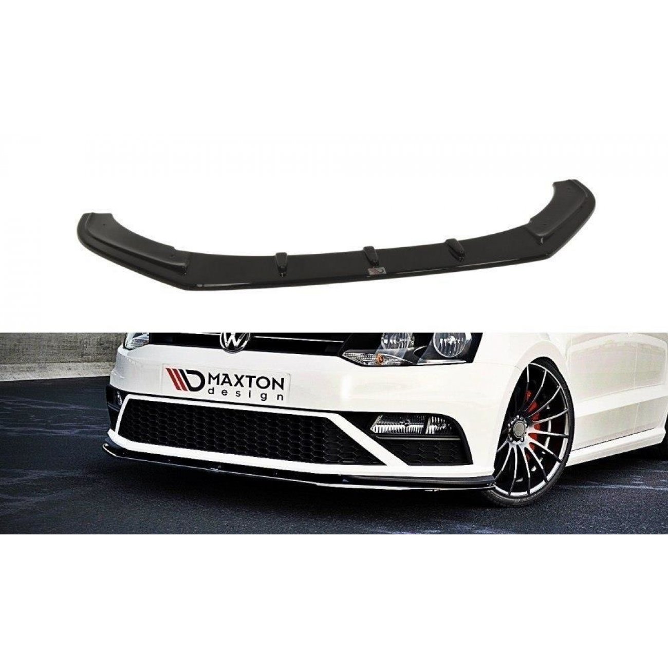 Voorspoiler Volkswagen Polo 6C Gti Carbon look