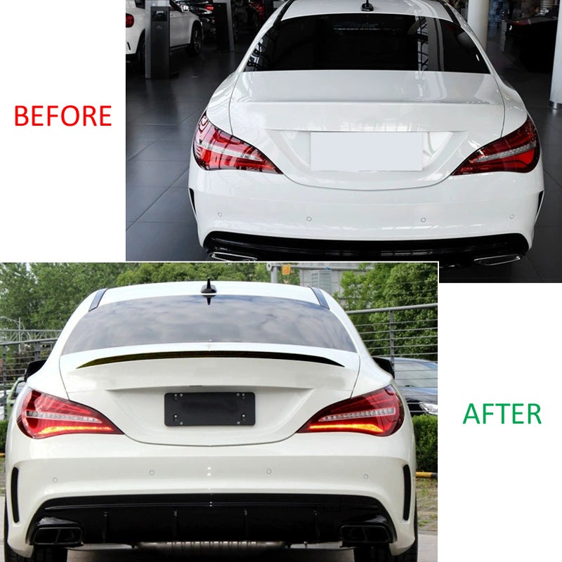 Achterspoiler  Mercedes CLA C117 Coupe 2013-2019 (ABS Glanzend zwart)