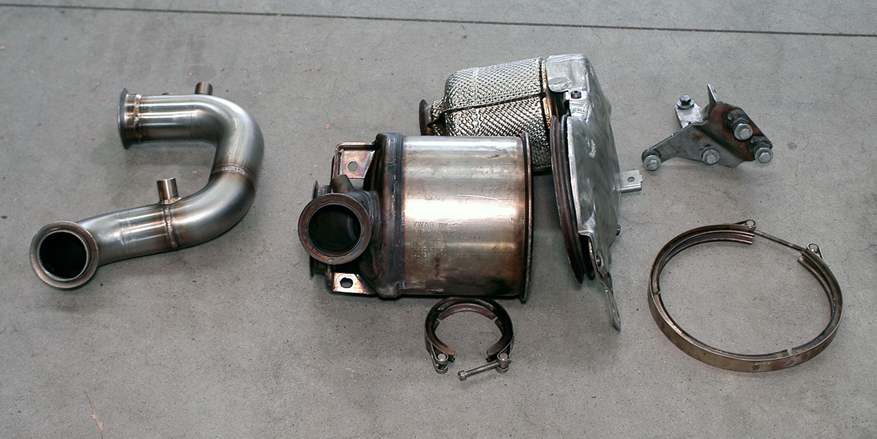 AUDI A3 8V Sedan 2.0 TDI (150 Hp) 2013 Turbo Downpipe (replaces diesel soot filter) With sensor bung