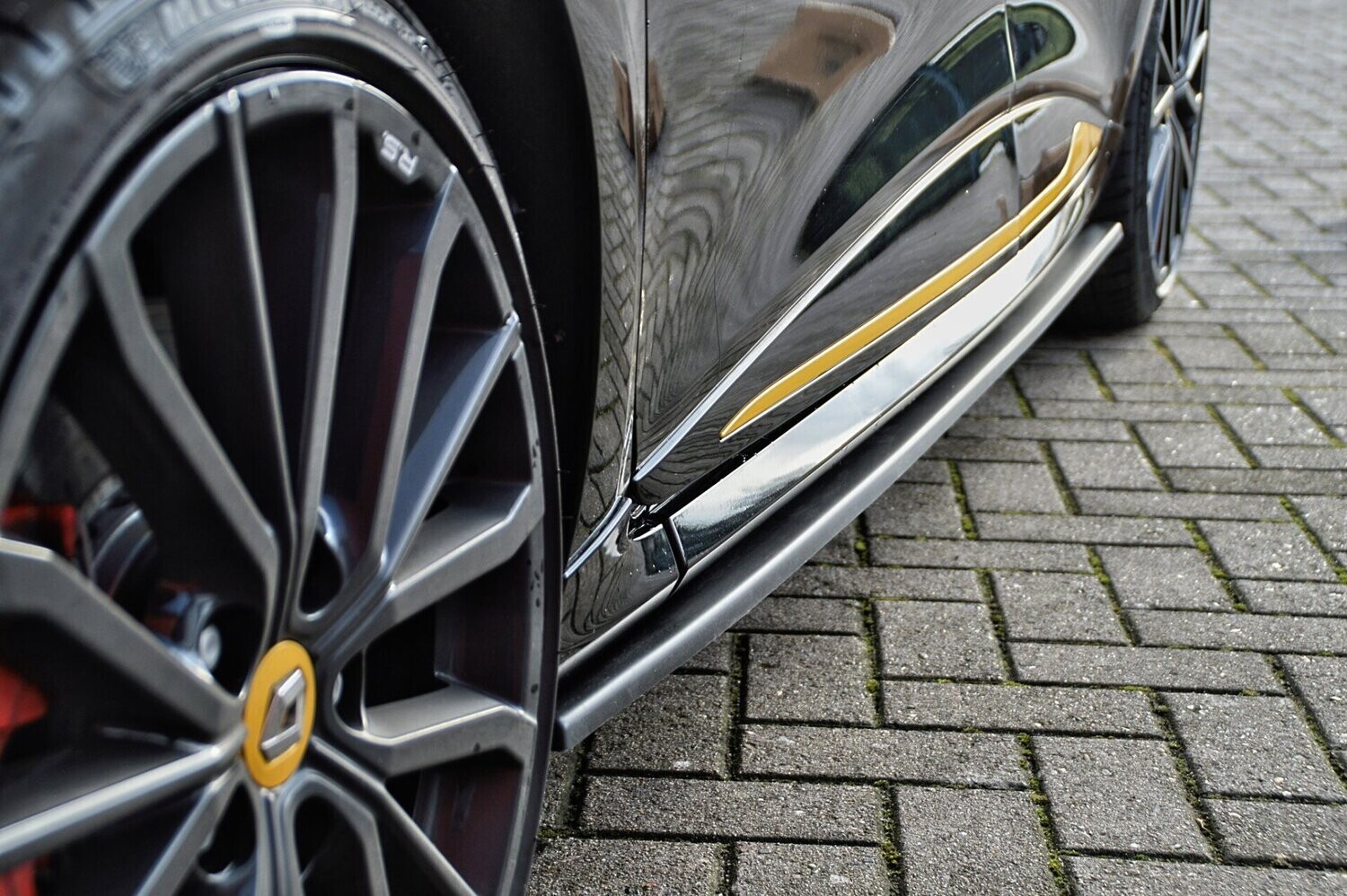 Zijskirts Renault Clio IV RS / GT / GT-Line Glans Zwart