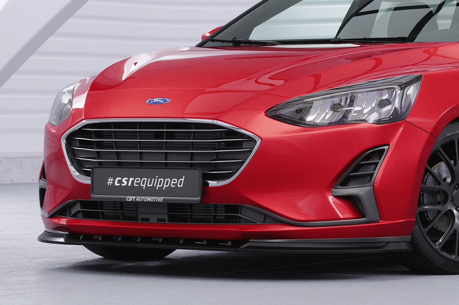 Voorspoiler Ford Focus MK4 Turnier 2018-2021 Glans Zwart – CSR