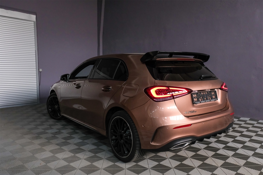 Dakspoiler Mercedes A klasse W177 A45 Look Glans Zwart