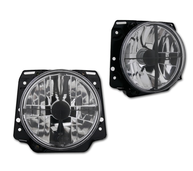 Faros VW Golf II claro cromo con kruis