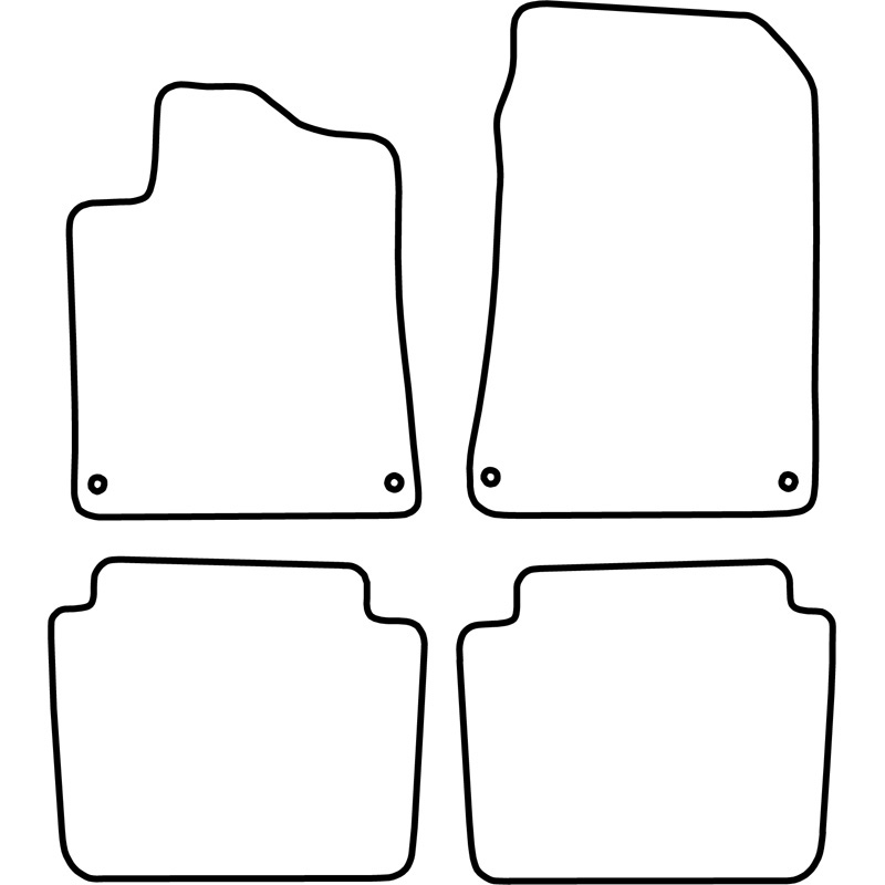 Automatten Velours  Citroen C6 2006-2013