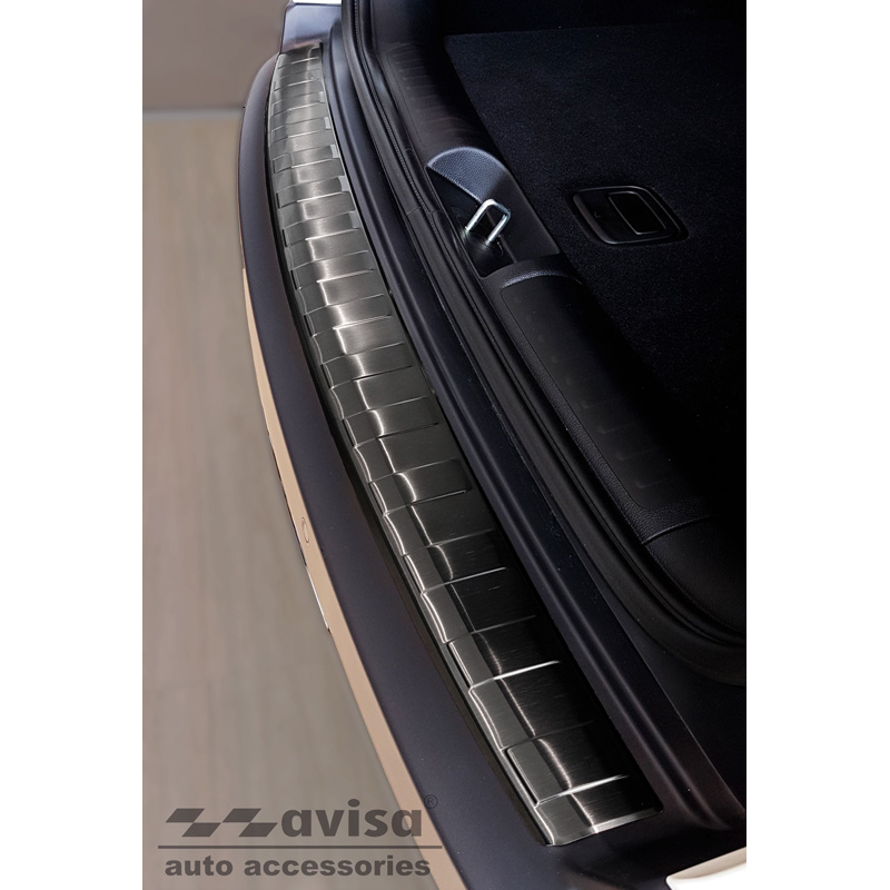 Zwart RVS Achterbumperprotector  Jeep Cherokee V FL 2018- 'Ribs'