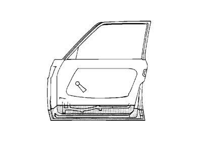 deurbodem, 3 drs, links Opel Corsa A, 1983-1993