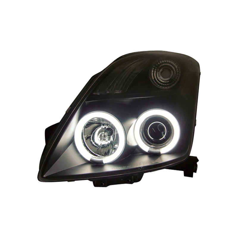 Set Koplampen  Suzuki Swift II 2005-2010 - Zwart - incl. CCFL Angel-Eyes