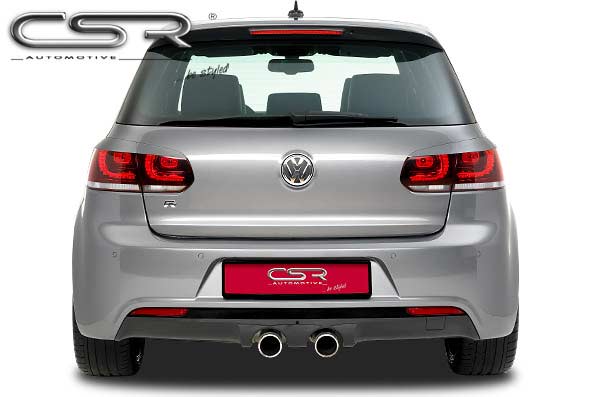 Achterlichtspoiler VW Golf 6 (Type 1K) CSR Glans Zwart
