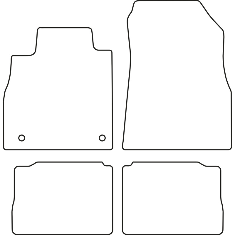 Automatten Velours  Nissan Micra K14 2017-