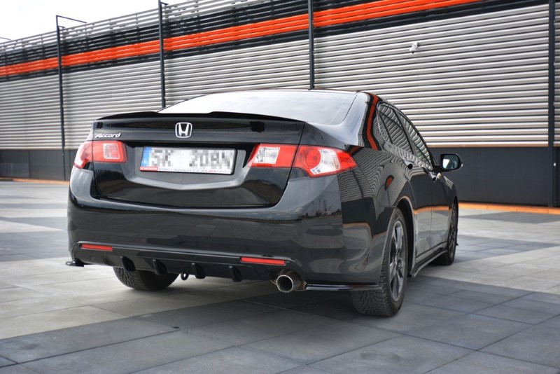 Achterzij Spoilers Honda Accord MK 8 Preface Model Glanzend Zwart