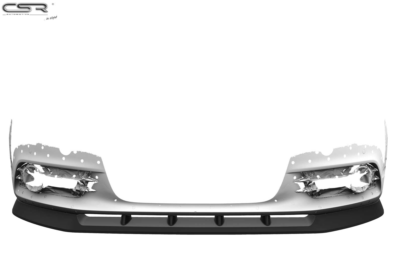 Voorspoiler Audi A6 C7 4G Glans Zwart