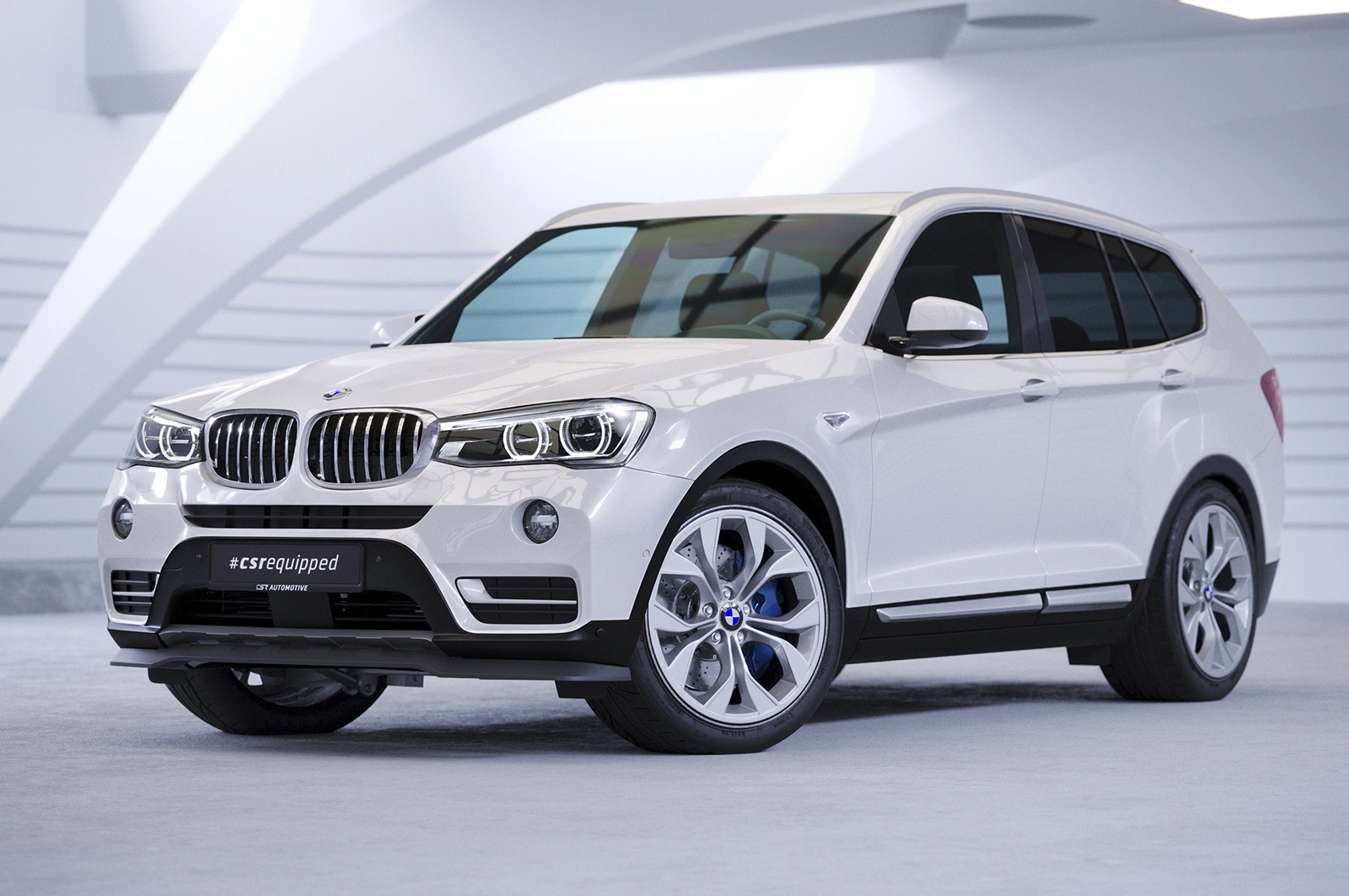 Voorspoiler BMW X3 (F25) LCI Glans Zwart – CSR Automotive