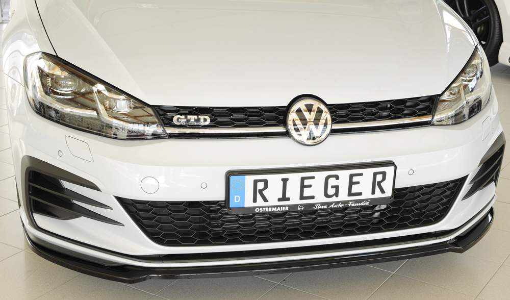 Spoilerzwaard Glossy Black Rieger VW Golf 7 GTI/GTD/GTE 2017-