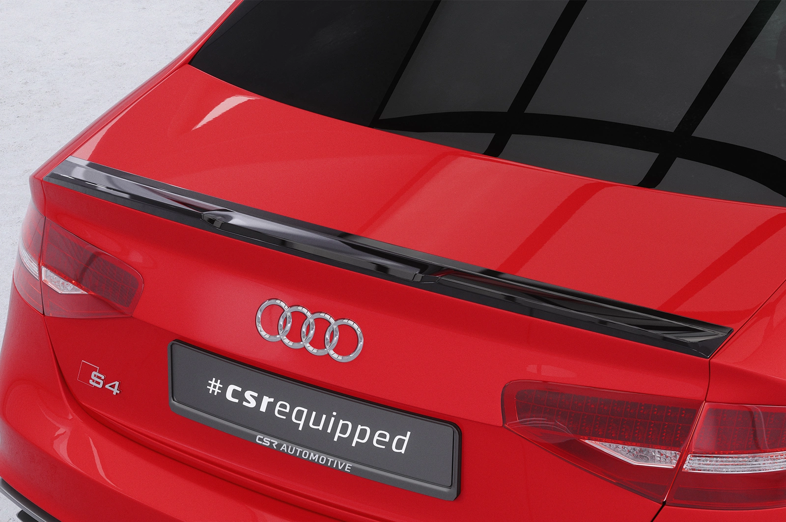 Achterspoiler Audi A4 B8 (Typ 8K) Limousine Glans Zwart - CSR Design