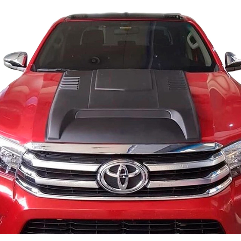 Motorkapluchtinlaat (Scoop)  Toyota Hilux 8e Gen. 2015-2020 - Matzwart