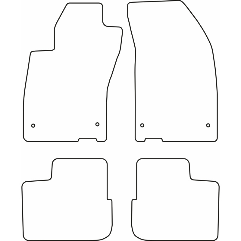 Automatten Velours  Fiat Tipo Sedan 2016-