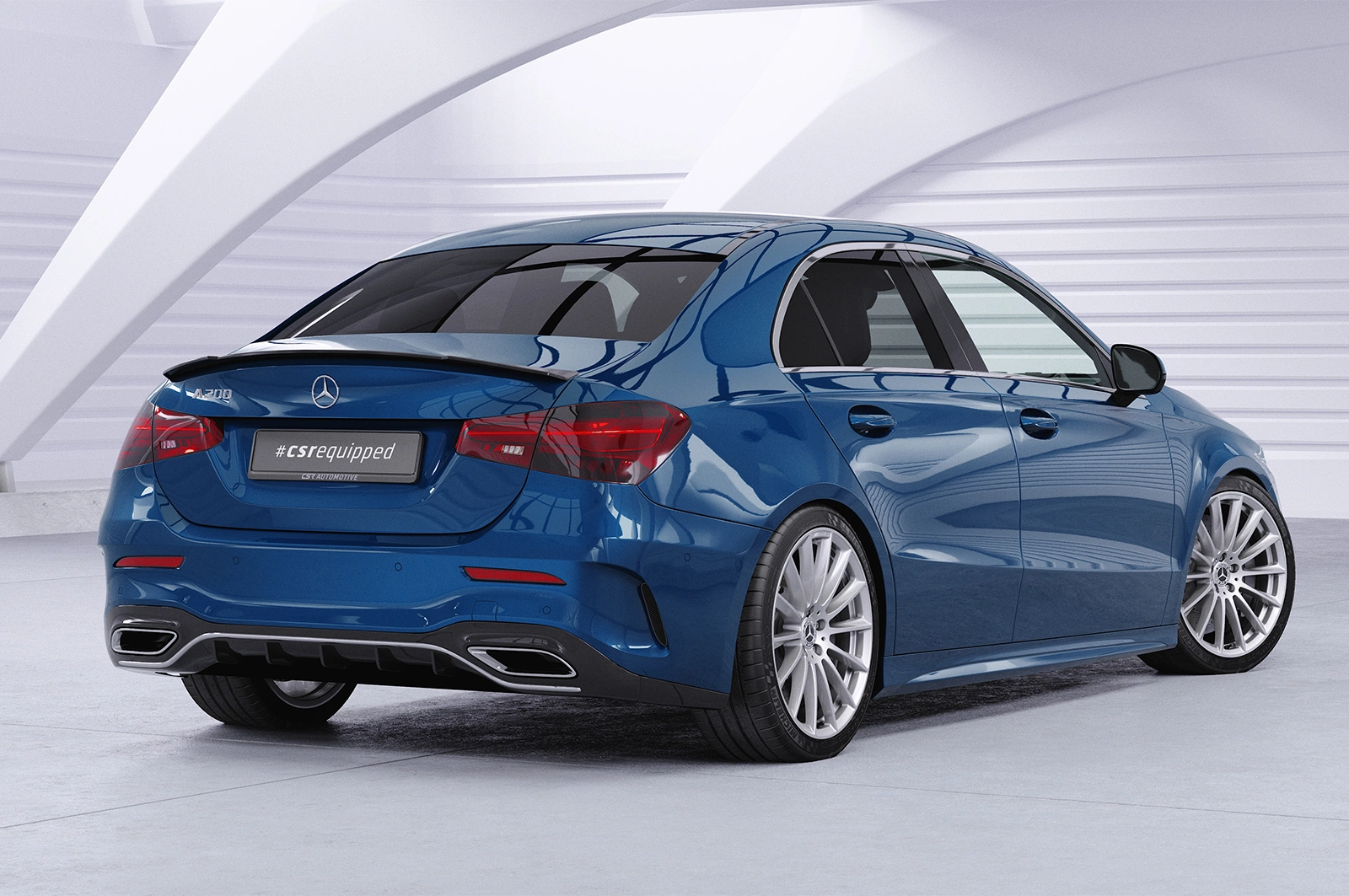 Achterspoiler Mercedes-Benz A-Klasse V177 Limousine (11/2018–) Glans Zwart – CSR Automotive