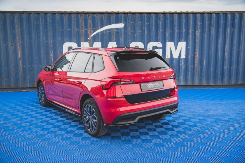 Spoiler cap Skoda Kamiq Maxton Design glans zwart