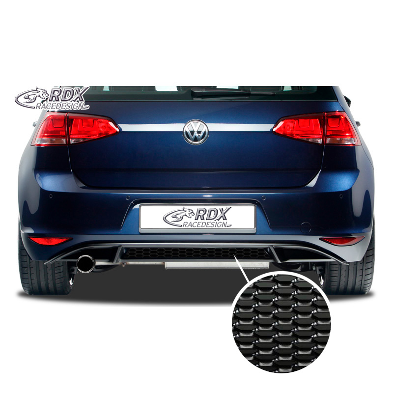 Achterskirt 'Diffusor'  Volkswagen Golf VII HB 3/5-deurs 2012- 'GTI-Look' excl. GTi/GTD (PUR)