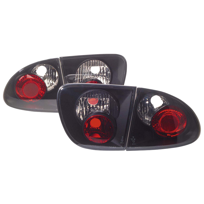 Set Achterlichten  Seat Leon 1M 1999-2005 - Rookgrijs/Zwart