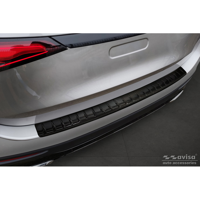 Echt 3D Carbon Achterbumperprotector  Mercedes GLC II (X254) 2022- 'Ribs