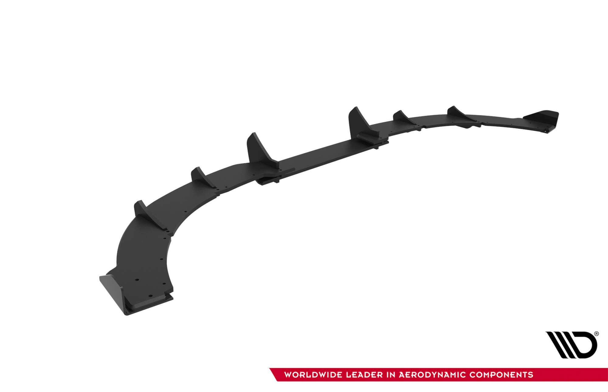 Street Pro Achter Diffuser + Flaps Ford Focus ST MK3 Facelift Maxton Glanzend zwart
