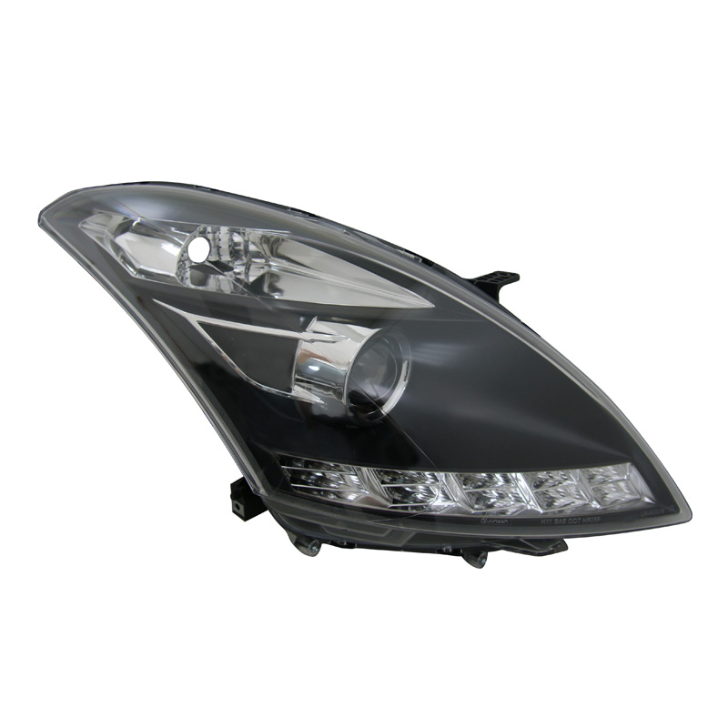 Set Koplampen in DRL-Look  Suzuki Swift YP6 excl. Sport 2010- - Zwart